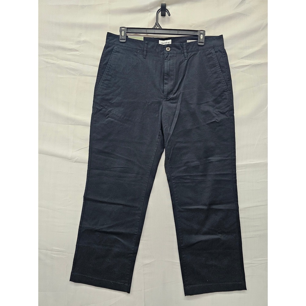 Goodfellow & Co Mens Relaxed Chino Pants Black Cotton Blend Size 36x30